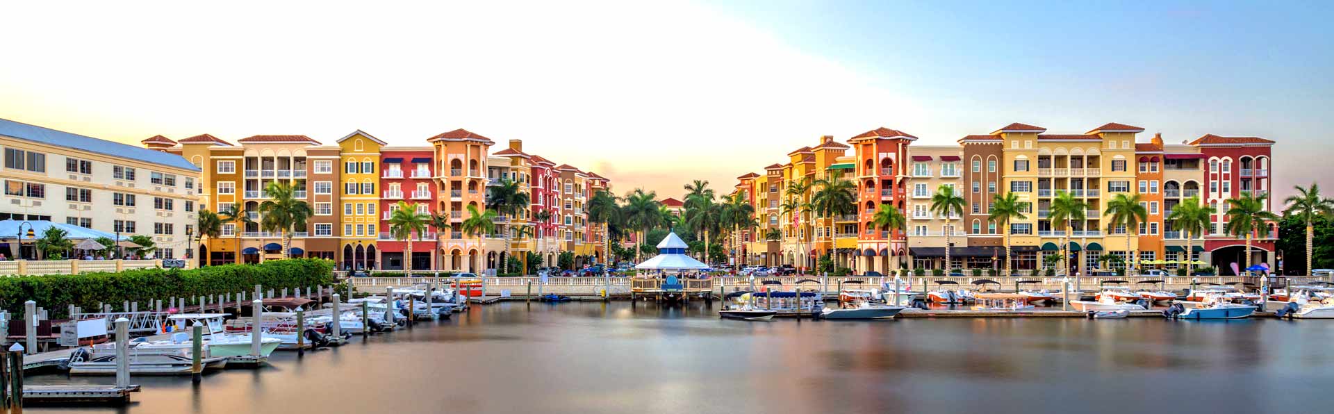 Naples Bayfront condos overlooking marina