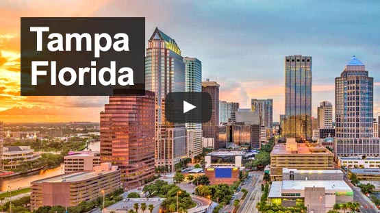 Tampa, Florida at Sunset